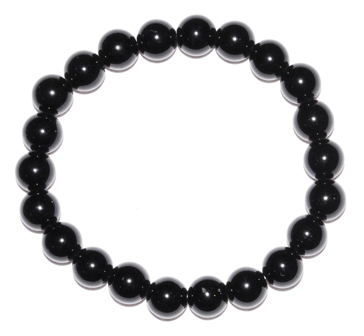 (image for) 8mm Black Obsidian bracelet