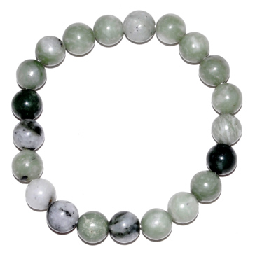 (image for) 8mm Green Jade bracelet - Click Image to Close