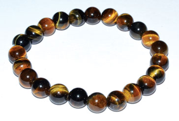 (image for) 8mm Tiger Eye bracelet - Click Image to Close