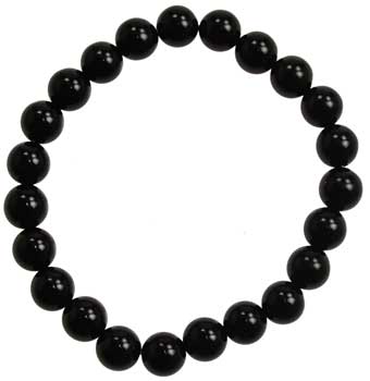 (image for) 8mm Black Onyx Bracelet - Click Image to Close