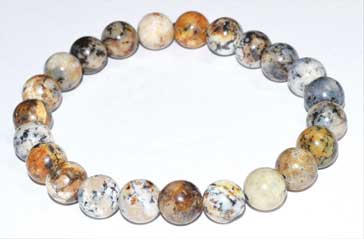 (image for) 8mm Dendritic Opal bracelet - Click Image to Close