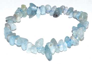 (image for) Aquamarine chip bracelet