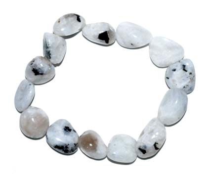 (image for) Rainbow Moonstone gemstone bracelet