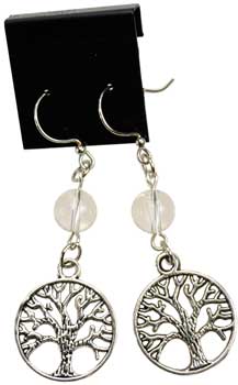 (image for) Quartz Tree of Life earrings - Click Image to Close