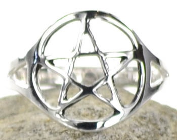 (image for) Pentagram Ring size 7 - Click Image to Close