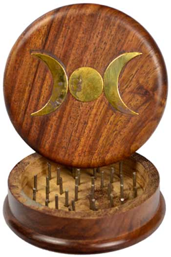 (image for) Triple Moon Herb Grinder 3" - Click Image to Close