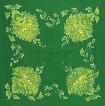 (image for) Green Man cloth 36" x 36"