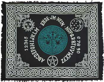 (image for) Tree of Life Ouija-Board altar cloth 24"x30"