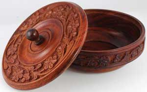 (image for) Wooden Ritual Bowl with Lid