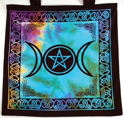 (image for) Triple Moon Pentagram Tote Bag