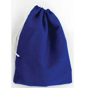 (image for) Blue Cotton Bag 3" x 4" - Click Image to Close