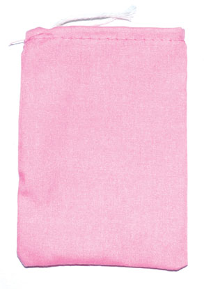 (image for) Pink Cotton Bag 3" x 4"