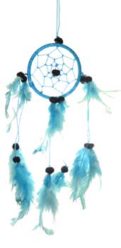 (image for) 3" Turquoise dream catcher - Click Image to Close