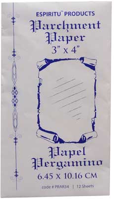 (image for) 3" x 4" Parchment Paper 12pk - Click Image to Close