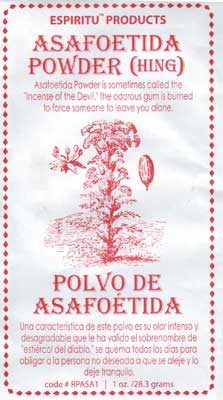 (image for) Asafoetida pwd 1oz envelope - Click Image to Close