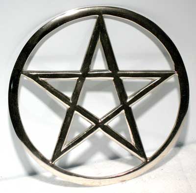 (image for) Large Cut-Out Pentagram altar tile