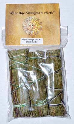 (image for) Ceremonial smudge 3-pk 4" - Click Image to Close