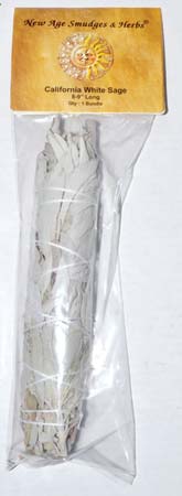 (image for) California White Sage Smudge 8" - Click Image to Close