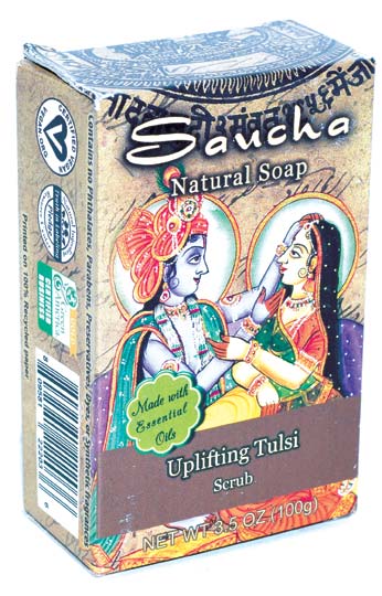 (image for) 3.5oz Uplifting Tulsi soap - Click Image to Close