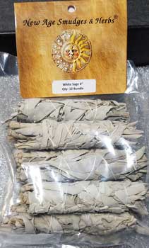 (image for) White Sage smudge 12pk 3 1/2"