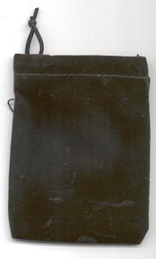 (image for) Bag Velveteen 3 x 4 Black - Click Image to Close