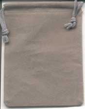 (image for) Bag Velveteen 3 x 4 Grey