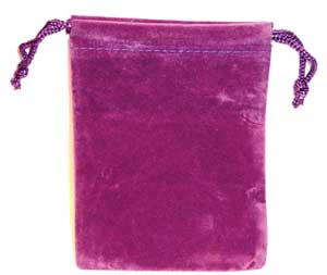 (image for) Bag Velveteen: 3 x 4 Purple - Click Image to Close
