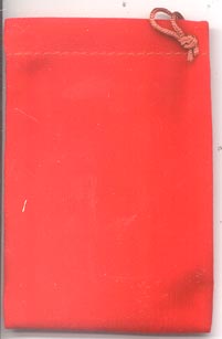 (image for) Bag Velveteen 3 x 4 Red