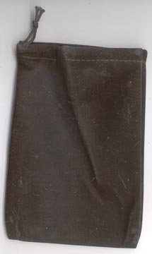 (image for) Bag Velveteen 4 x 5 1/2 Black - Click Image to Close