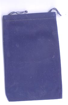 (image for) Bag Velveteen 4 x 5 1/2 Blue - Click Image to Close