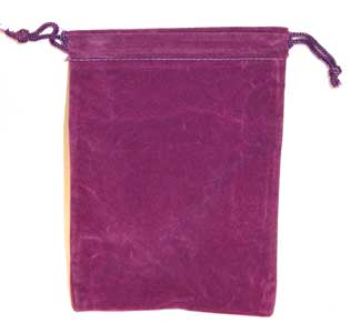 (image for) Bag Velveteen 4 x 5 1/2 Purple - Click Image to Close