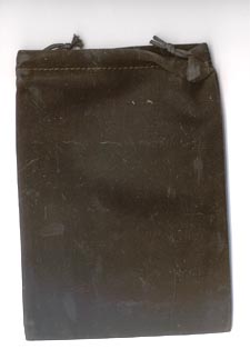(image for) Bag Velveteen: 5 x 7 Black