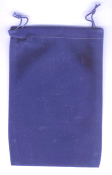 (image for) Bag Velveteen 5 x 7 Blue - Click Image to Close