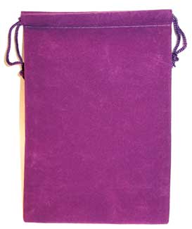 (image for) Bag Velveteen 5 x 7 Purple - Click Image to Close