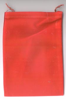 (image for) Bag Velveteen 5 x 7 Red - Click Image to Close
