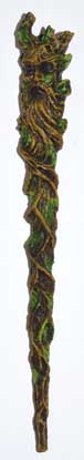 (image for) 9" Greenman wand - Click Image to Close
