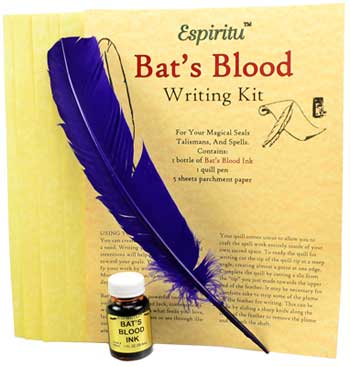 (image for) Bat's Blood writing kit