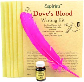 (image for) Dove's Blood writing kit