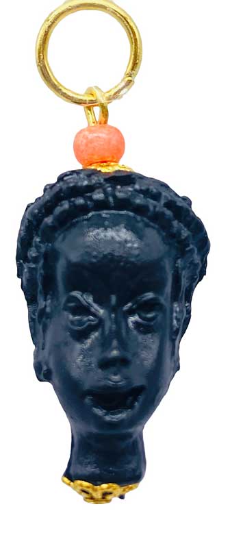 (image for) African Head Man amulet (plastic)