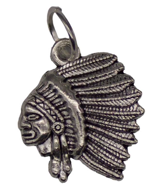 (image for) 3/4" Indian Head amulet - Click Image to Close