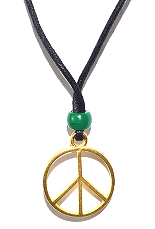 (image for) 1' peace sign, gold amulet