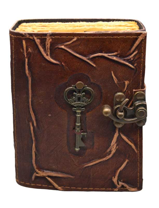 (image for) Key aged looking paper leather w/ latch