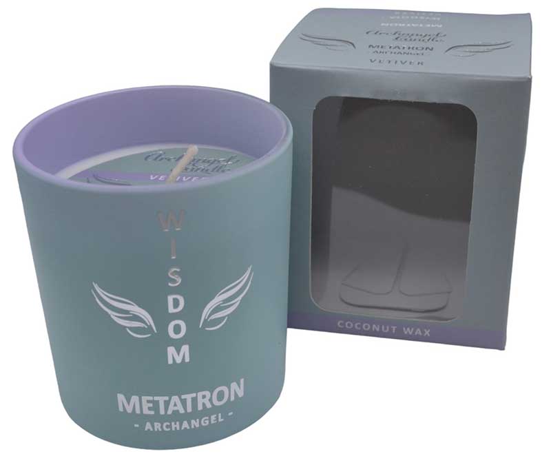 (image for) 22 hr Metatron Wisdom archangel candle - Click Image to Close