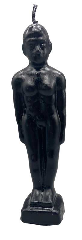 (image for) 6 3/4" Black Man candle - Click Image to Close