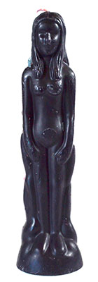 (image for) 8" Black Female candle