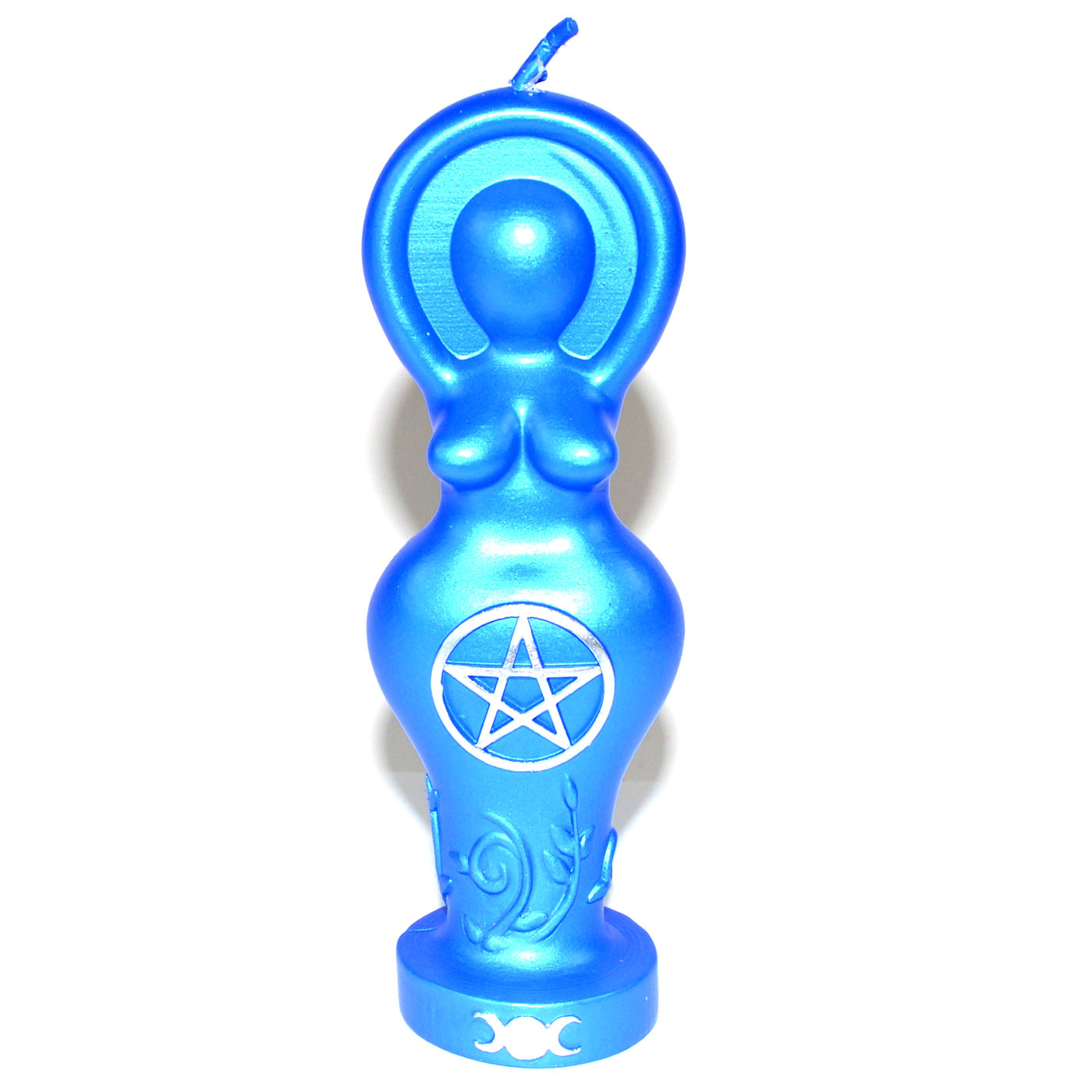 (image for) 5 1/2" Blue Goddess candle