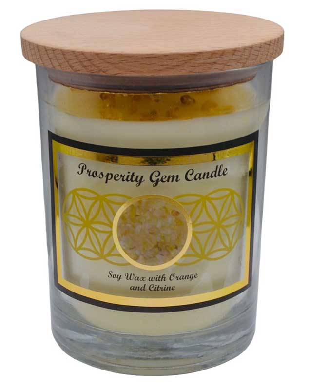 (image for) Prosperity gem stone soy candle - Click Image to Close