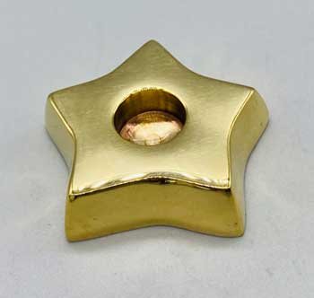 (image for) 1 1/2" Brass Star chime holder - Click Image to Close