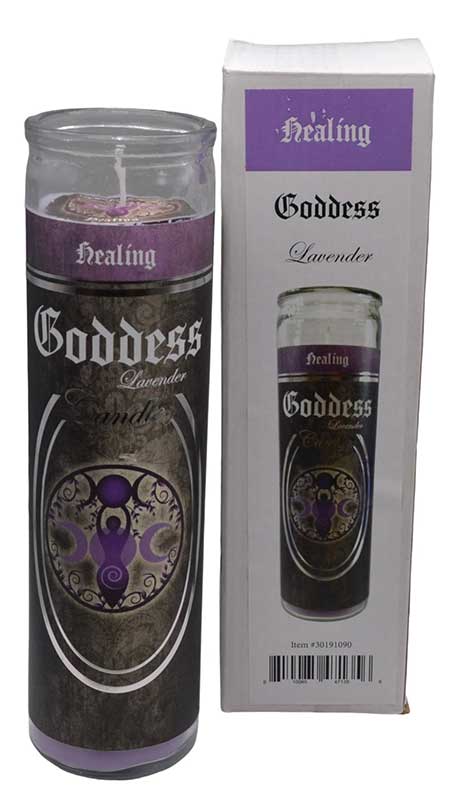 (image for) 90 hr Goddess (Lavender) jar candle - Click Image to Close