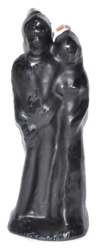 (image for) 6" Marriage Black candle